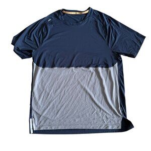 Rhone Extra Mile Short Sleeve True Navy/Smoke Mens Size Large